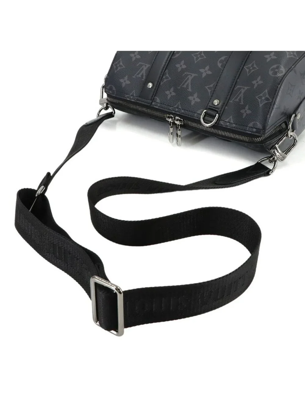 Louis Vuitton Monogram Eclipse Reverse City Keepall Shoulder Bag - Picture 5 of 9